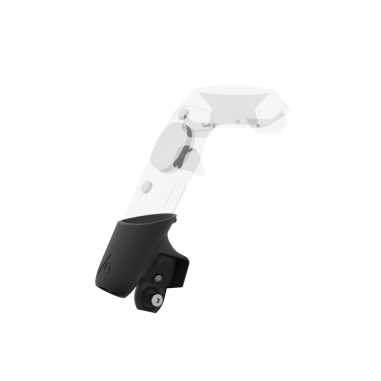 Left view of Right hand Grey PLA cups Controller mount spare parts for HTC Vive with Detachable Attachment