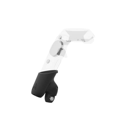 Left view of Right hand Grey PLA cups Controller mount spare parts for HTC Vive with Detachable Attachment