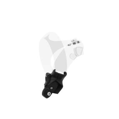 Left view of Right hand Grey PLA cups Controller mount spare parts for PSVR 2 with Detachable Attachment