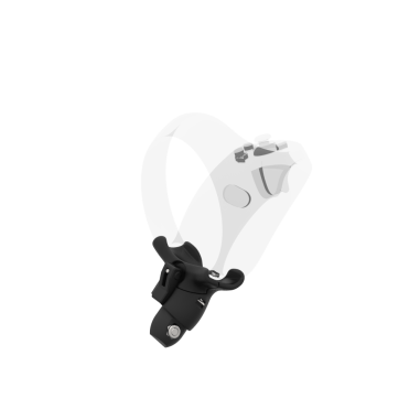 Left view of Right hand Grey PLA cups Controller mount spare parts for PSVR 2 with Detachable Attachment