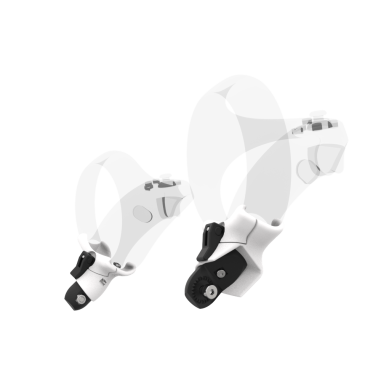 Left view of Right hand Grey PLA cups Controller mount spare parts for PSVR 2 with Detachable Attachment