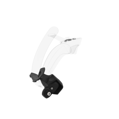 Left view of Right hand Grey PLA cups Controller mount spare parts for Valve Index with Detachable Attachment