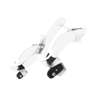 Left view of Right hand Grey PLA cups Controller mount spare parts for Valve Index with Detachable Attachment