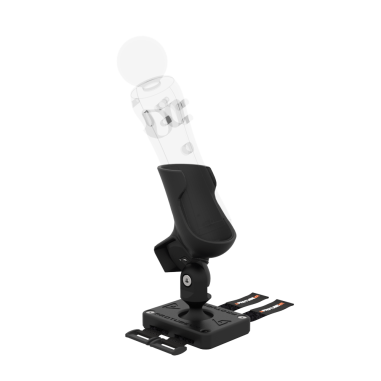 Left view of Left hand ProTas VR Joystick for Playstation PSVR 1 with Grey PLA base with Grey PLA cups