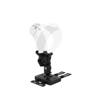 Left view of Left hand ProTas VR Joystick for Playstation PSVR 2 with Grey PLA base with Grey PLA cups