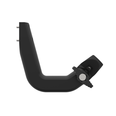 Side view of a magnetic front support to put a left-hand controller mount for a right-handed ProVolver rear-cup