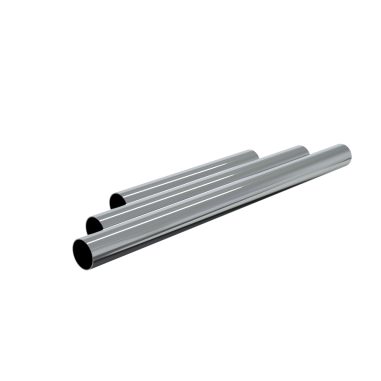 Left view of a set of chrome tubes composed of 130mm and 200mm and 250mm tubes for Pro Tube Gun stock