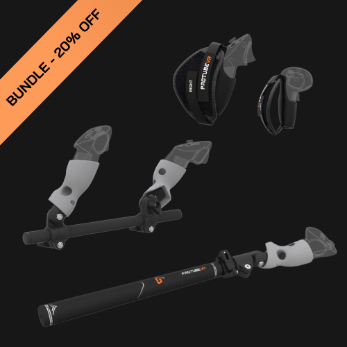 bundle for meta quest 3 3S new players with vr gunstock and golf club and comfort security straps grips