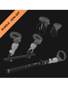 bundle for meta quest 2 new players with vr gunstock and golf club and comfort security straps grips