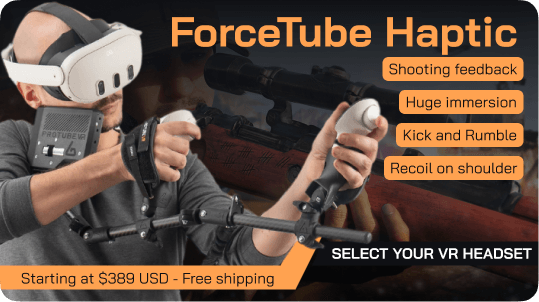 forcetube haptic gunstock for VR FPS