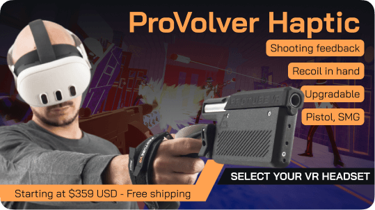 provolver haptic pistol for VR FPS