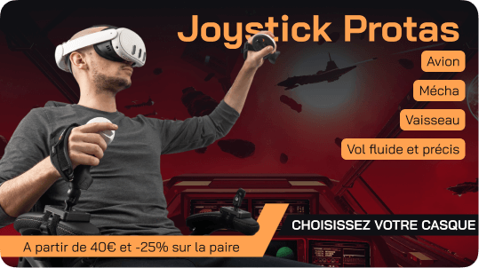 protas joystick pour piloter en VR